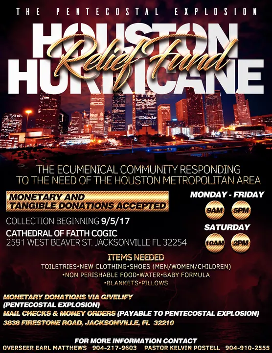 Houston Hurricane Relief cover